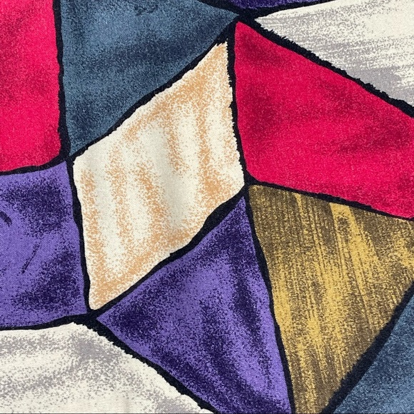 Kathie Lee vintage size 36/16M bright short sleeve button down collar curved hem - Picture 3 of 11